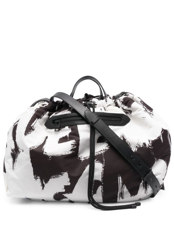 Alexander McQueen graffiti logo-print tote bag