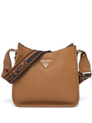 Prada triangle-logo hobo shoulder bag