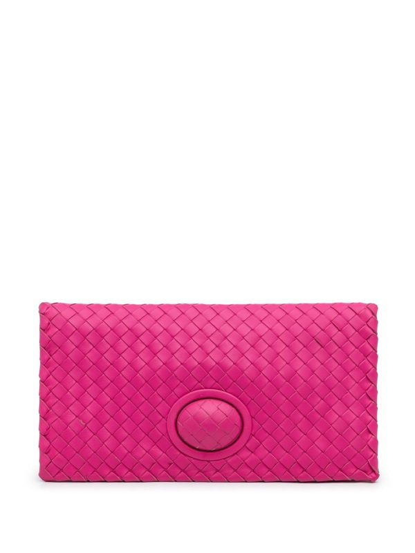 Bottega Veneta   2012 Intrecciato flap clutch bag
