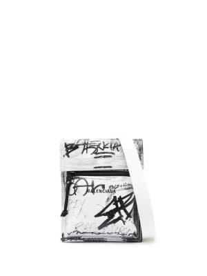 Balenciaga small Explored Graffiti messenger bag