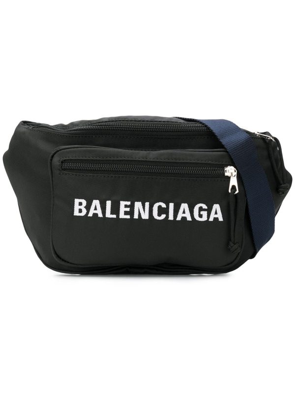 Balenciaga Black Wheel Cross Body bag