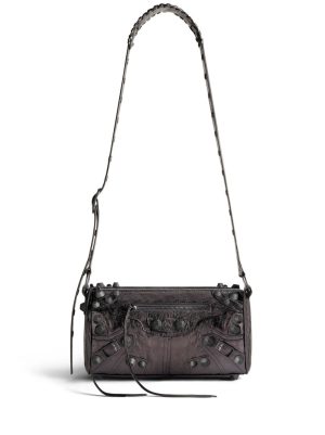 Balenciaga Le Cagole metallic-finish shoulder bag