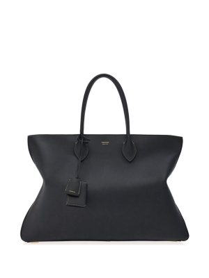 Ferragamo logo-stamp leather tote bag