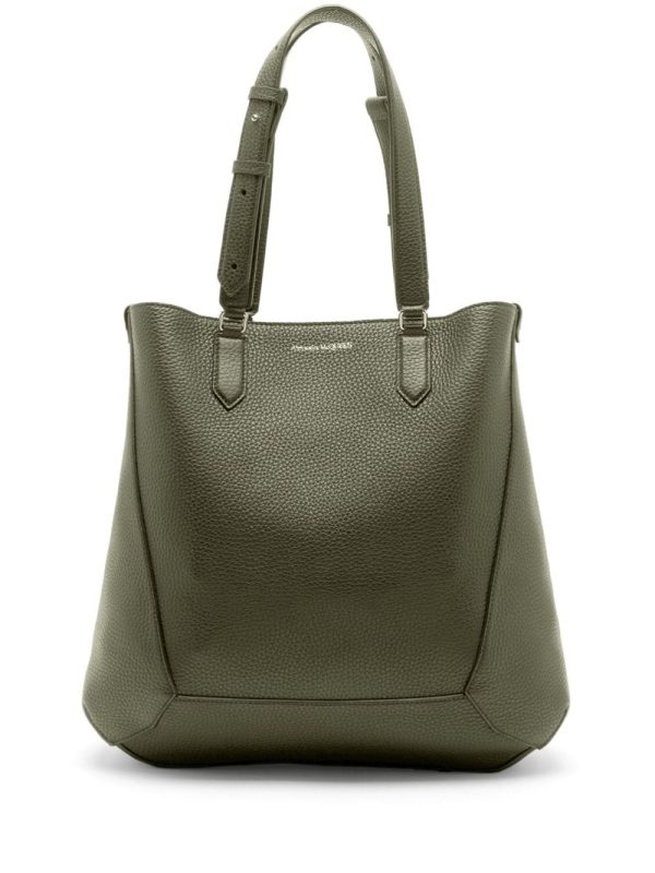 Alexander McQueen medium The Edge leather tote bag