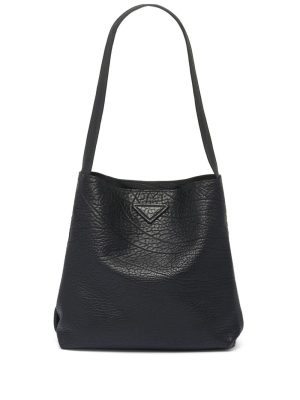 Prada grained leather tote bag