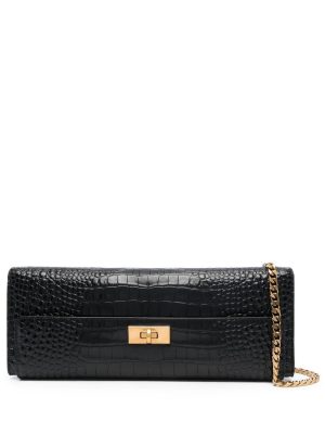 Balenciaga Money Elongate crocodile-effect shoulder bag
