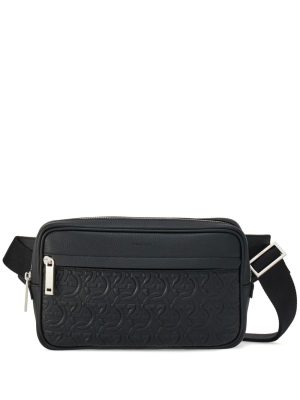 Ferragamo Gancini-embossed leather bag