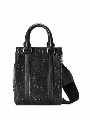 Gucci GG-embossed mini leather tote bag
