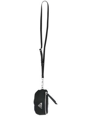 Prada small logo-plaque pouch