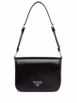 Prada brushed leather shoulder bag