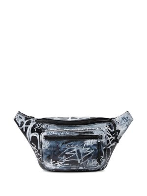 Balenciaga Explorer Graffiti-Printed belt bag