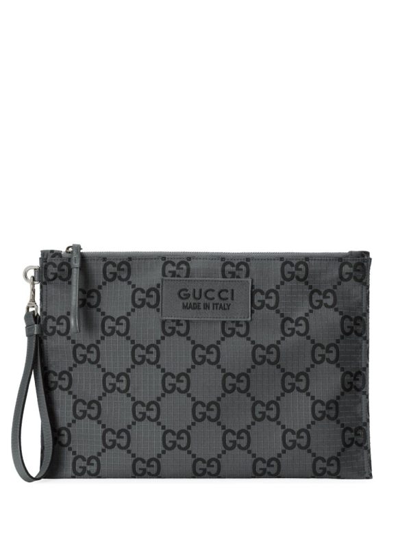 Gucci GG recycled polyester clutch