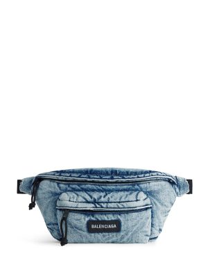 Balenciaga Explorer denim belt bag