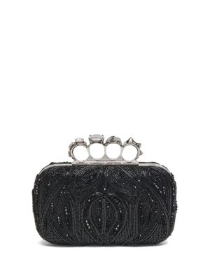 Alexander McQueen Knuckle beaded clutch