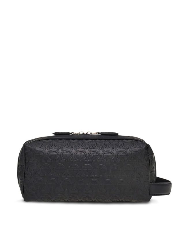 Ferragamo Gancini-pattern clutch bag