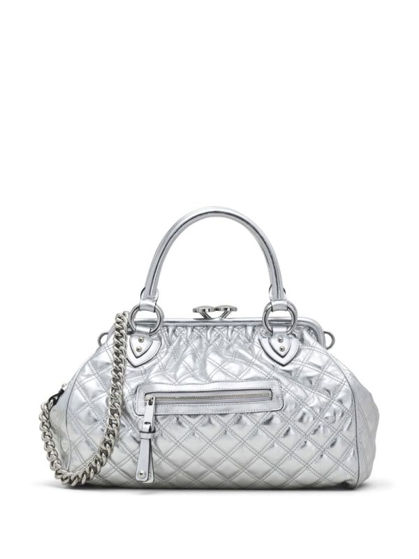 Marc Jacobs Re-Edition Quilted Metallic Leather Stam bag