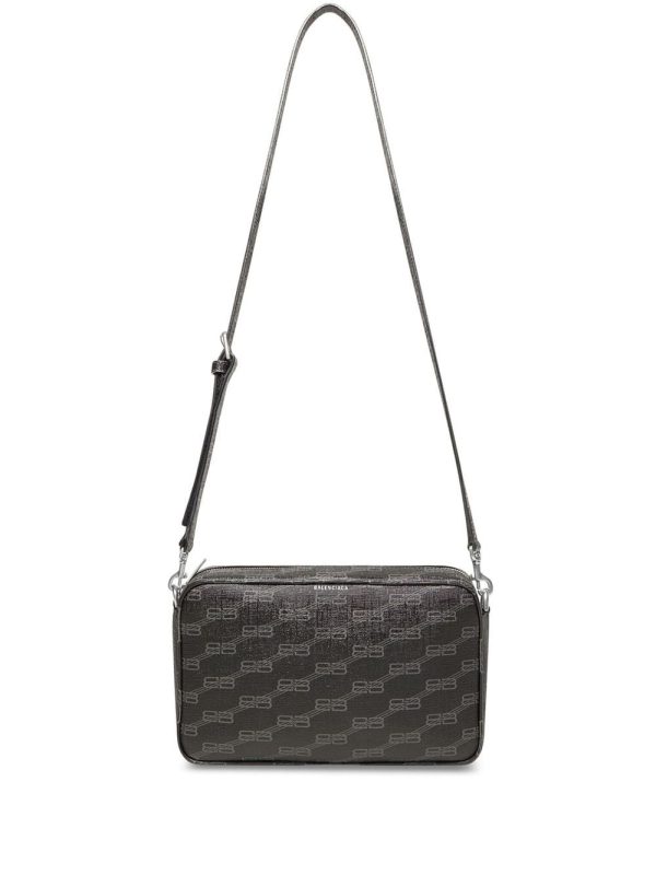 Balenciaga Signature BB-monogram camera bag