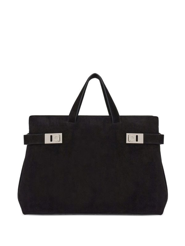 Ferragamo calf leather tote bag