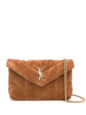 Saint Laurent Puffer Toy suede shoulder bag