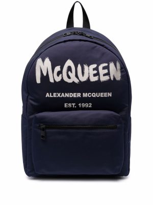 Alexander McQueen Metropolitan logo-print backpack