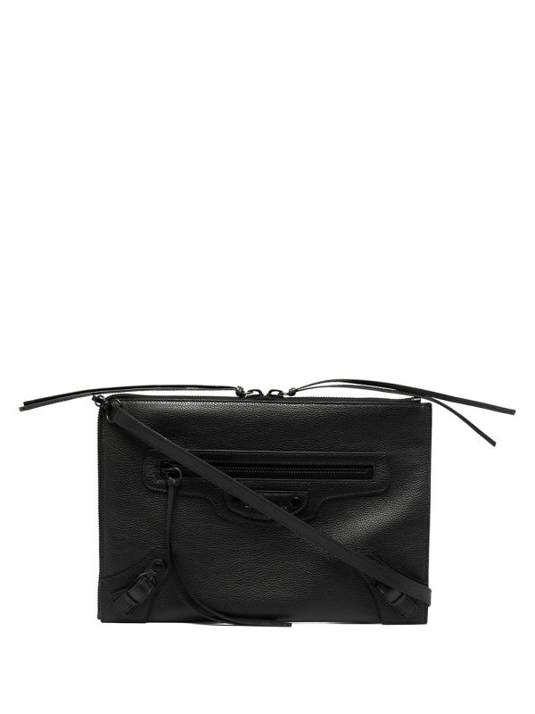 Balenciaga zip-detail clutch bag