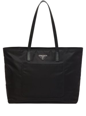 Prada Re-Nylon embroidered tote bag