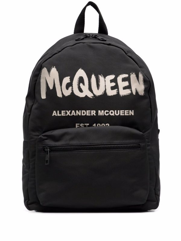 Alexander McQueen Graffiti Metropolitan printed backpack