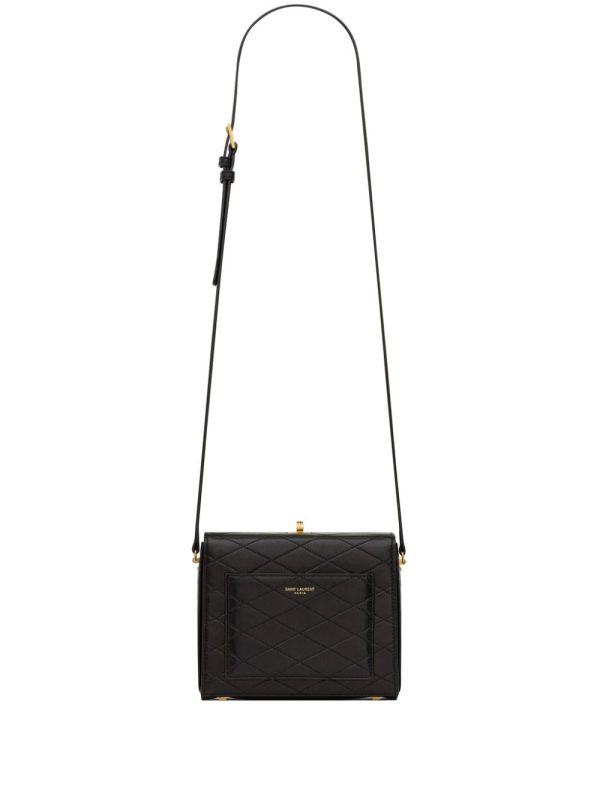 Saint Laurent diamond-quilted leather mini bag