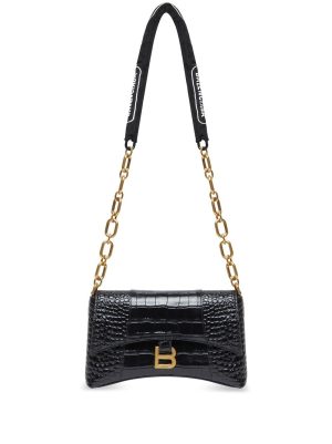 Balenciaga Downtown XS crocodile-embossed shoulder bag