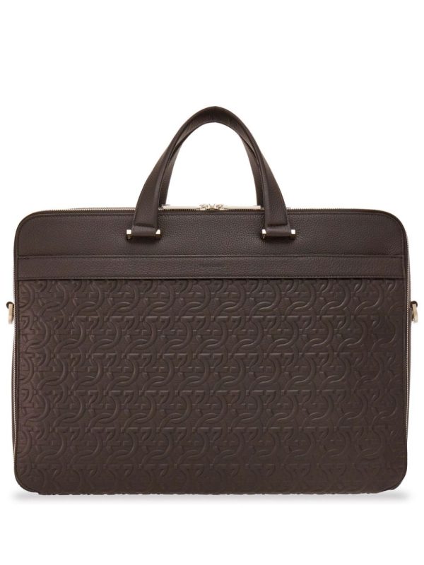 Ferragamo Gancini zipped briefcase