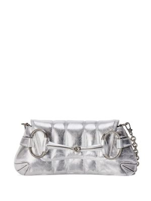 Gucci small Horsebit Chain leather shoulder bag