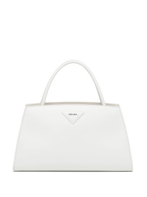 Prada trapeze logo plaque tote bag