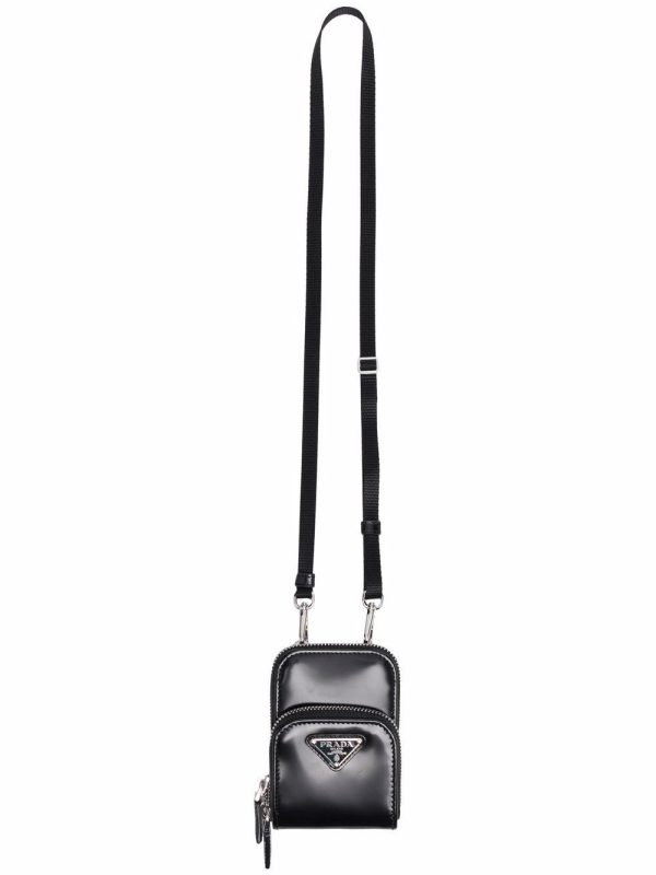 Prada triangle-logo crossbody pouch
