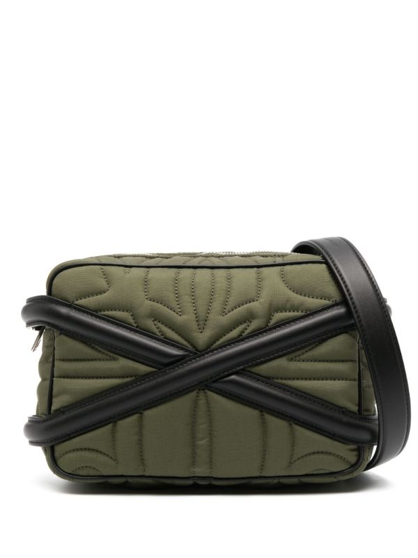 Alexander McQueen The Harness quilted camera bag