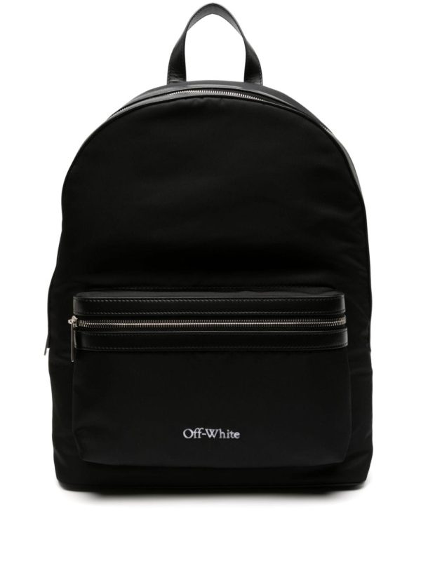Off-White embroidered-logo backpack
