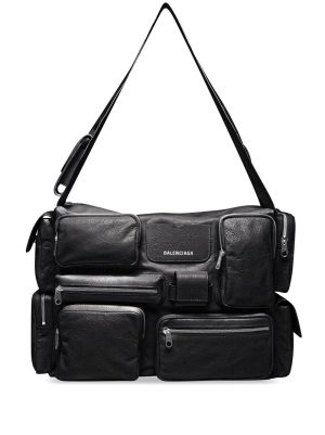 Balenciaga logo zipped shoulder bag