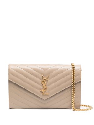 Saint Laurent monogram-plaque quilted shoulder bag
