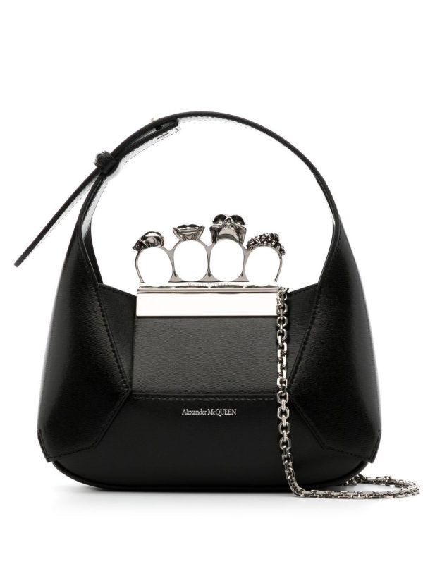 Alexander McQueen Mini Jewelled leather bag