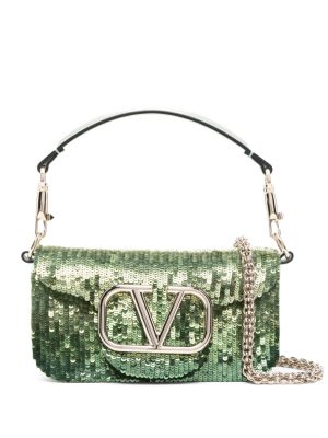 Valentino Garavani Locò sequin-embellished shoulder bag