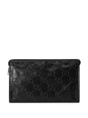 Gucci GG-embossed clutch bag