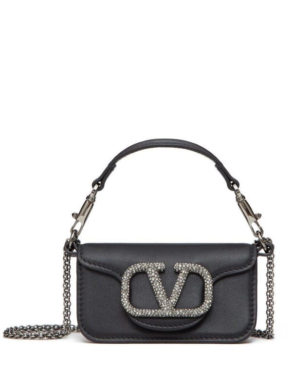 Valentino Garavani micro Locò embellished shoulder bag