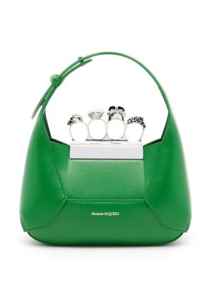 Alexander McQueen mini Jewelled Hobo leather bag