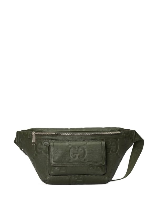 Gucci Jumbo GG monogram-embossed belt bag