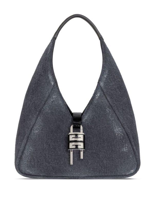 Givenchy mini G-Lock denim shoulder bag