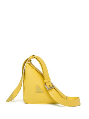 Prada Triangle logo-plaque shoulder bag