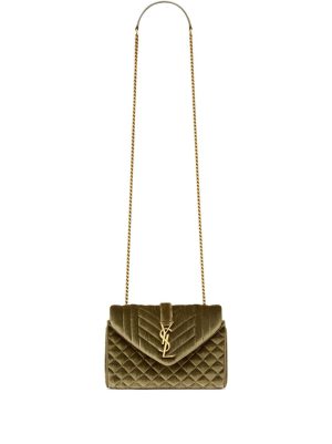 Saint Laurent small Envelope velvet shoulder bag