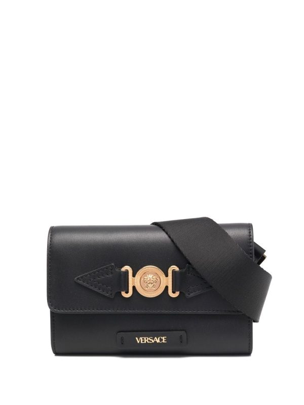 Versace Medusa head leather bag
