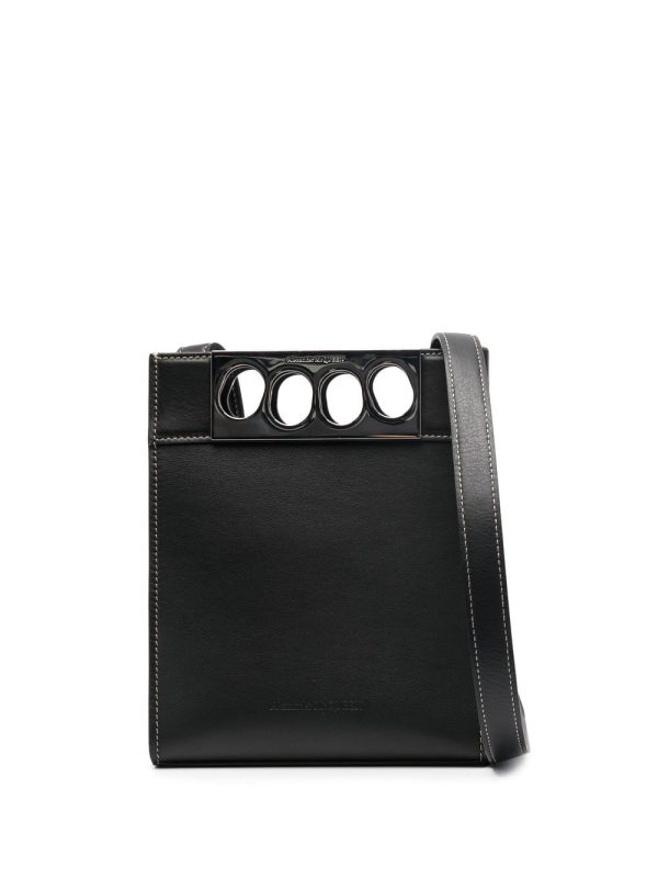 Alexander McQueen The Grip leather messenger bag