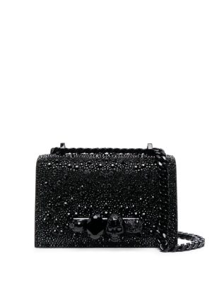 Alexander McQueen mini The Biker Jewelled crossbody bag