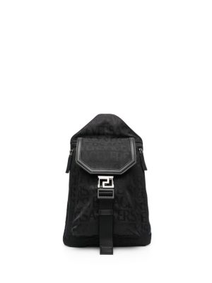Versace logo-jacquard backpack